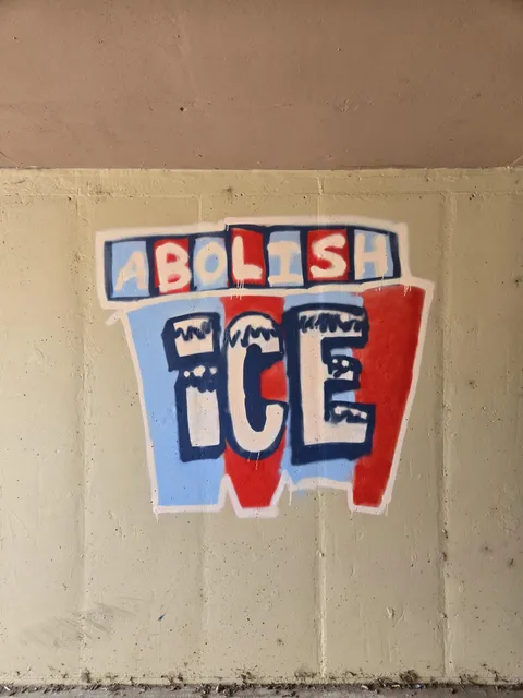 Abolish ICE Graffiti seen in Denver [OC]