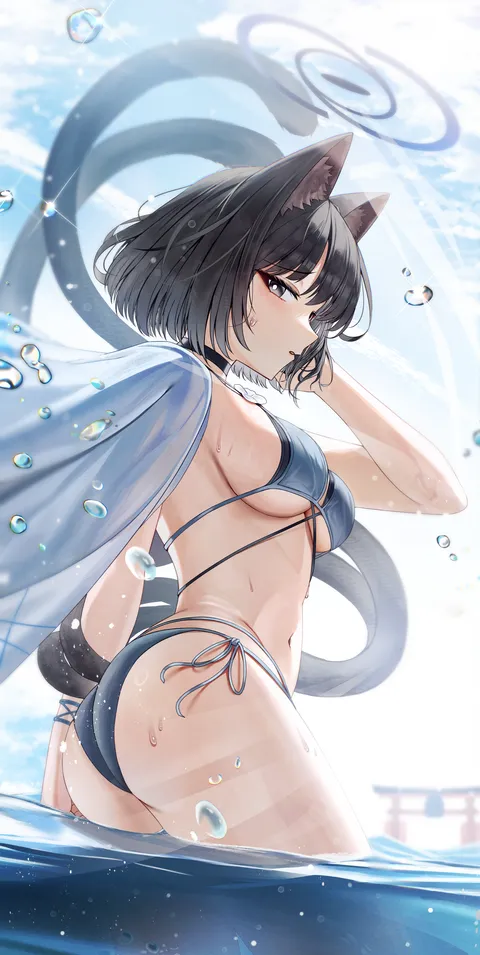 Water cat [Blue Archive]