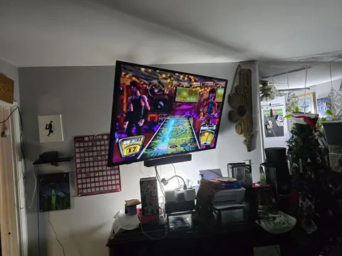 Came home and walked in on my wife playing Guitar Hero on PS2