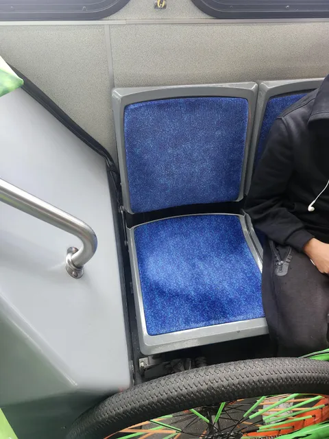 Asked the kid if I could sit he said no his bike is here and the driver refused to help