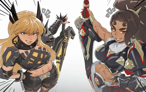 Magik &amp; Vendetta: Hero Shooter Big Sword Ladies (by @alohapz)