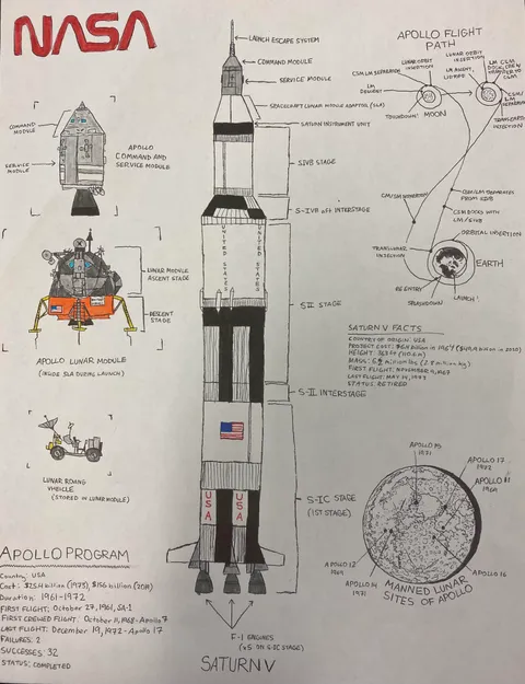 Did a drawing of the Apollo program!
