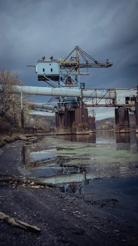 Part of an old coal power station.
