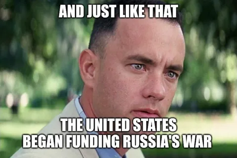 USA has really become pathetic. Trump happy to bail out his boss.