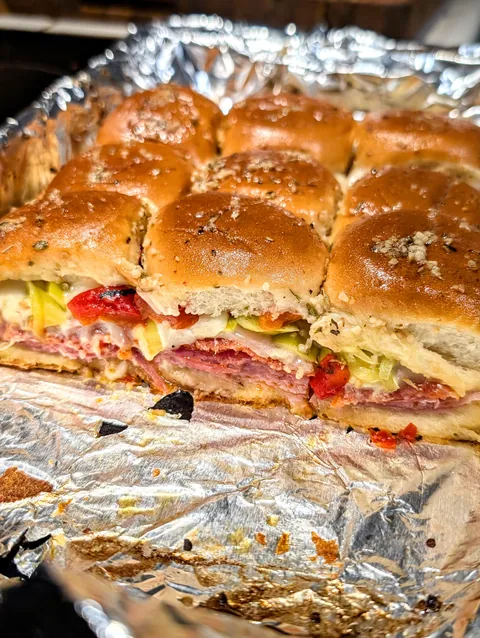 [homemade] hot Italian sliders.