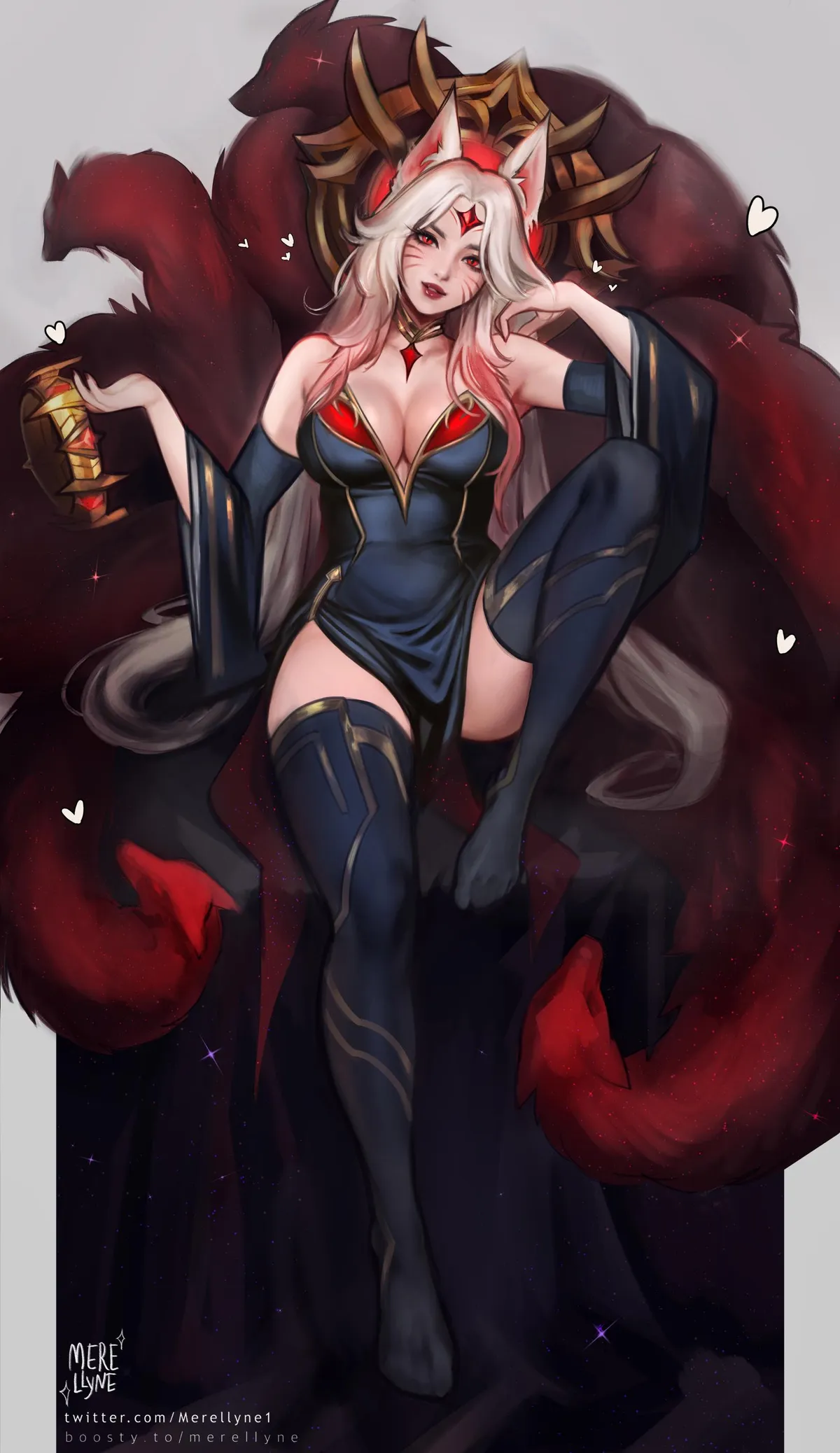 Immortalized legend Ahri  (Merellyne)