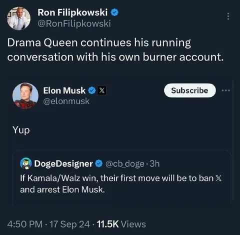 He's his own yes man