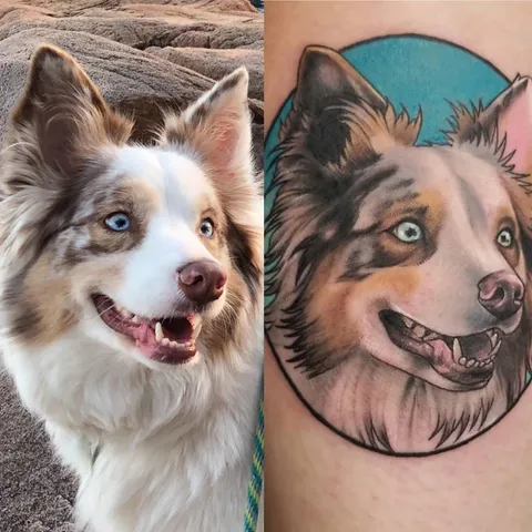 Portrait of my soulmate done by Stampy Goblyn @ Seven Swords in Philadelphia