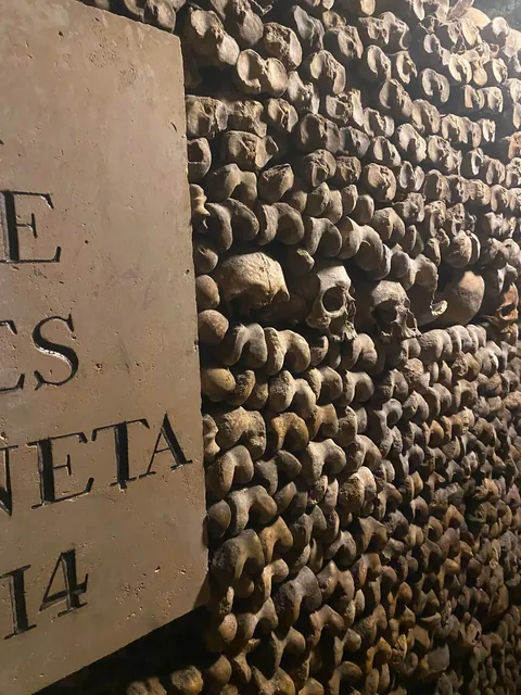 The Parisian Catacombs (Taken by me) The Eerie Resting Place of 6 Million.