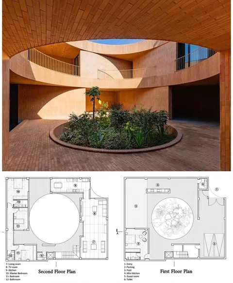 Brick - some contemporary residential buildings, iran. 