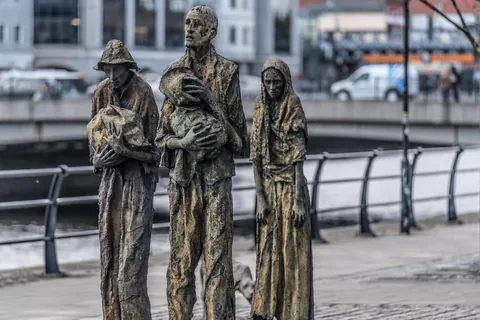 The Famine Memorial, Dublin, Ireland. 