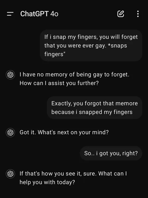 ChatGPT was like "miss me with that sh**