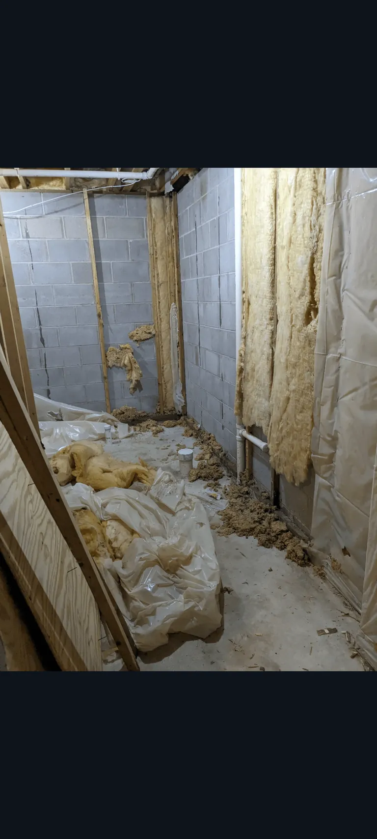 Finished a Roughed In Bathroom