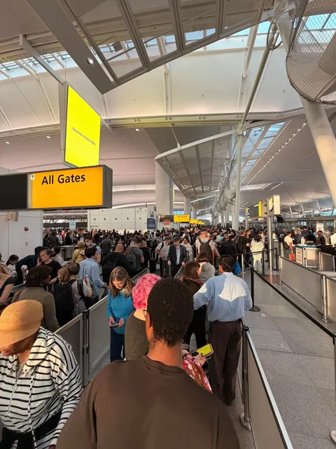 [OC] ICE is actually manning the security check in at JFK