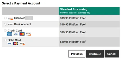 I have to pay a $20 fee every time I pay for rent