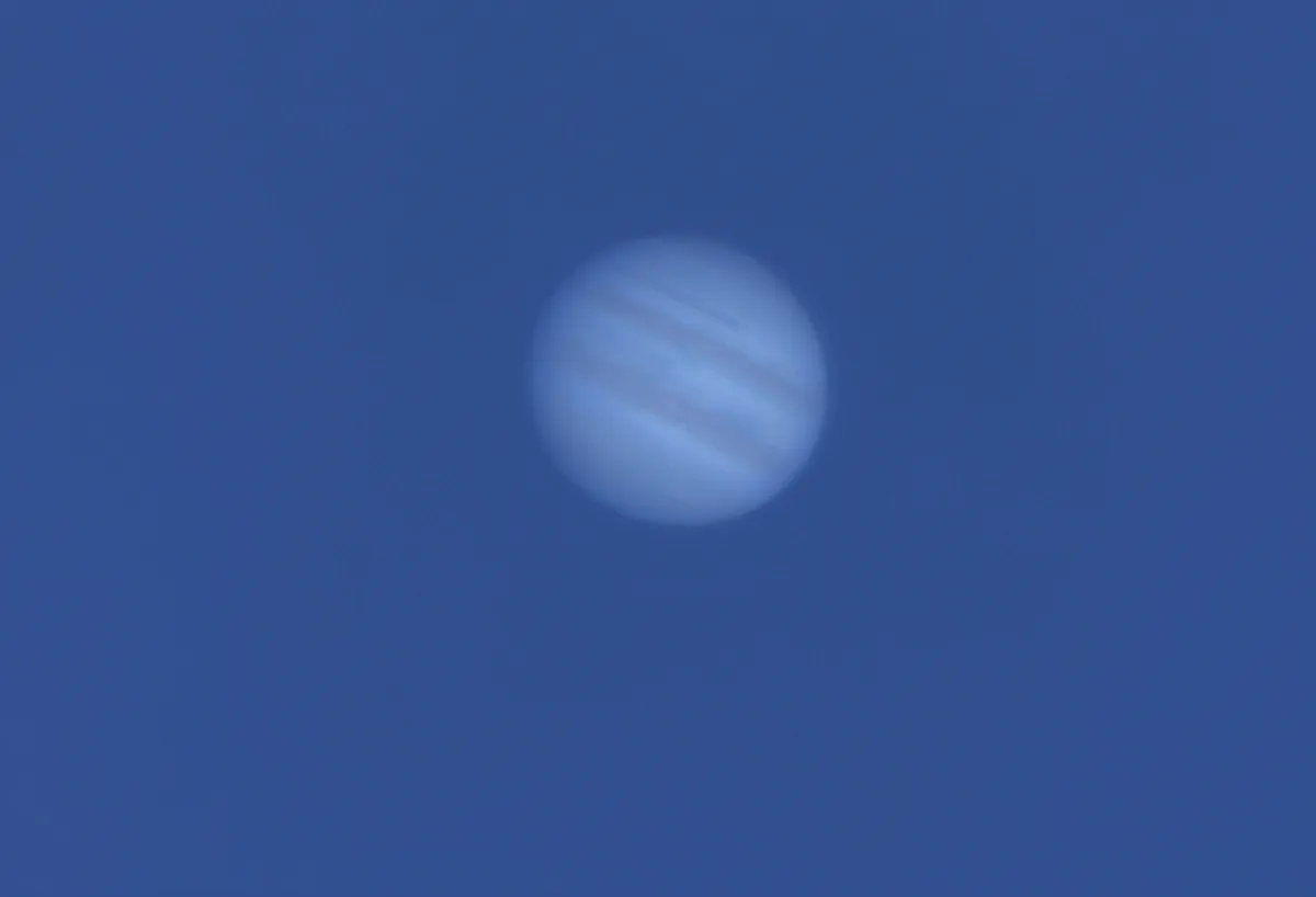 Jupiter in the morning sky