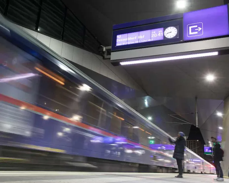 Man survives after clinging to high-speed train in Austria after getting off to have a cigarette