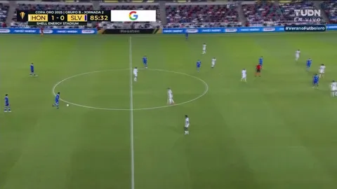 Honduras fan tries to bring the ball down and fails spectacularly