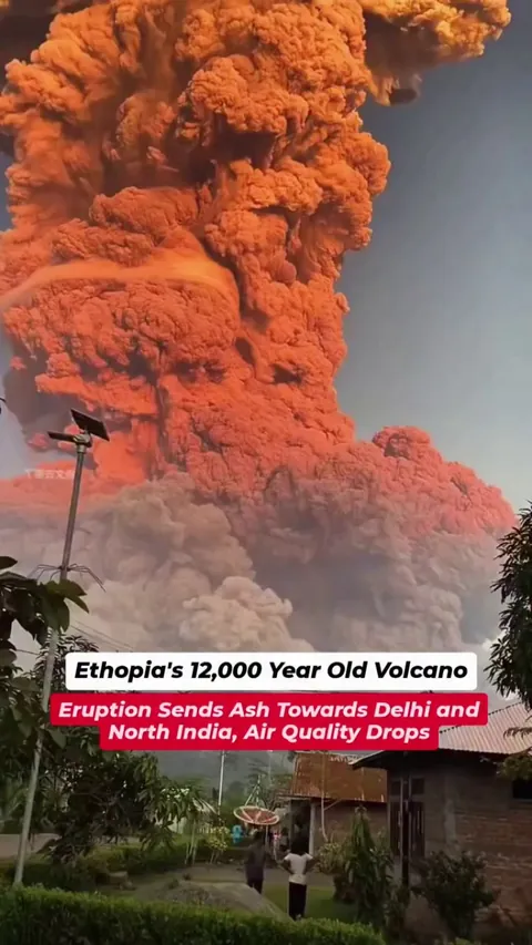 Ethiopia's Vulcano Erupts for the first time in 12000 years.