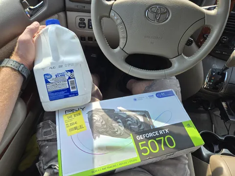 Did i finally do it? I just went to get milk...