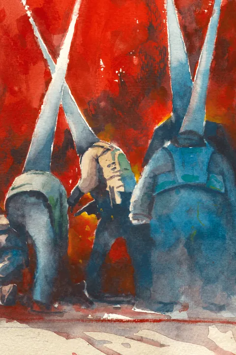 Red White Blue, onewordpoet, Watercolor, 2026