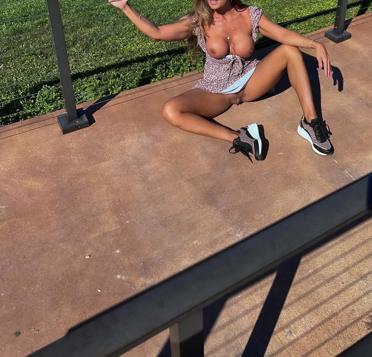 Flashing at the park is always fun