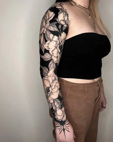 Floral sleeve by Crystal Thorns — Black Atlas Studios, Chicago 🇺🇸