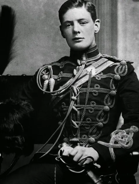 A Rare Shot Of A Young Winston Churchill, 1895.
