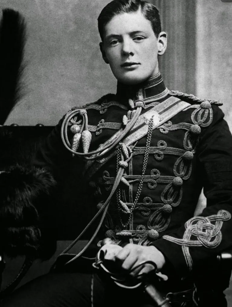 A Rare Shot Of A Young Winston Churchill, 1895.