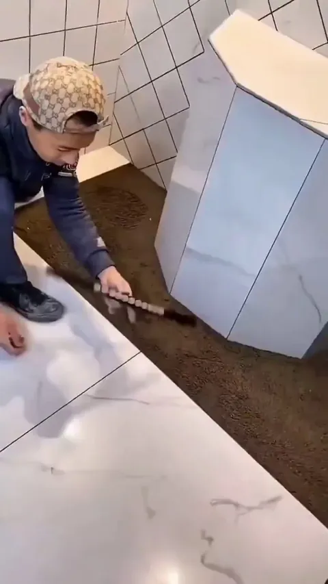 Cutting and laying tiles at multiple angles