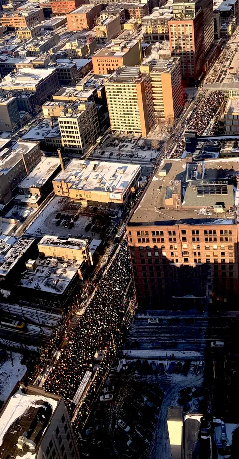 [OC] -10° doesn’t stop the passionate folk of Minnesota!