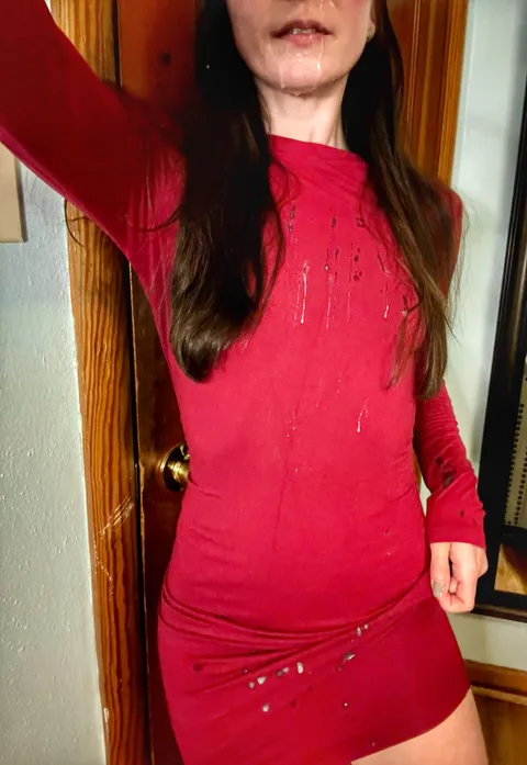 Dripped all over my dress