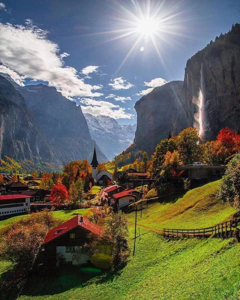 🔥 The valley of 72 waterfalls, Switzerland