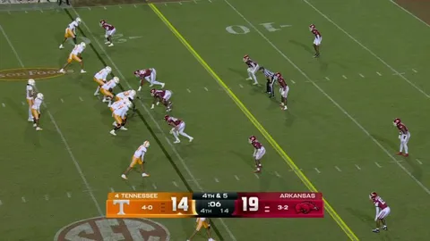 Arkansas fans storm field after hanging on to beat No. 4 Tennessee
