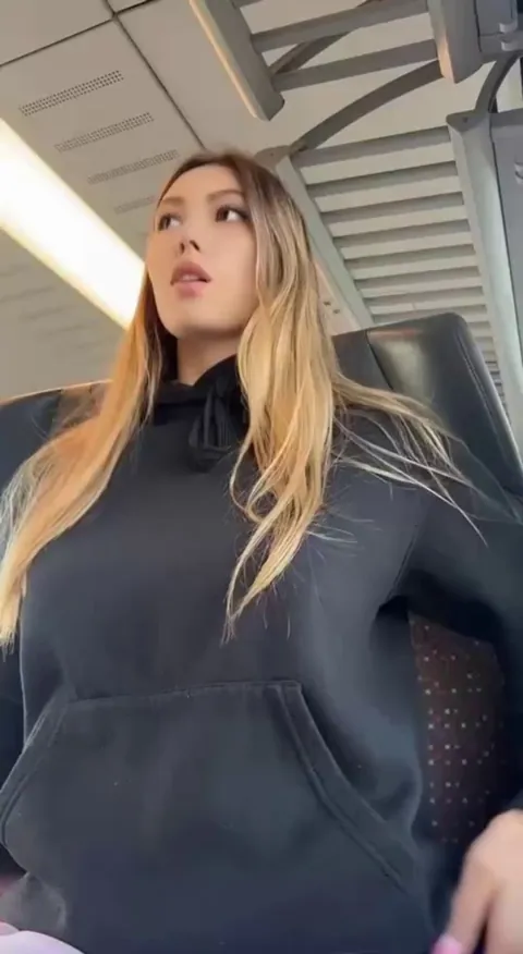 Revealing in the train
