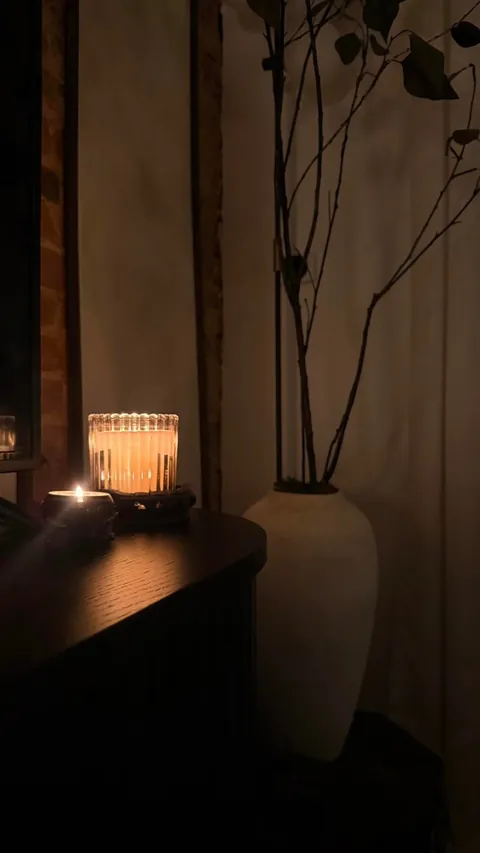 My moody self Brooklyn apt at night