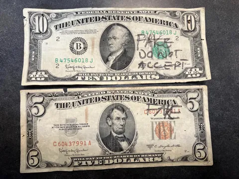 These bills confiscated by teen cashiers and deemed “counterfeit”