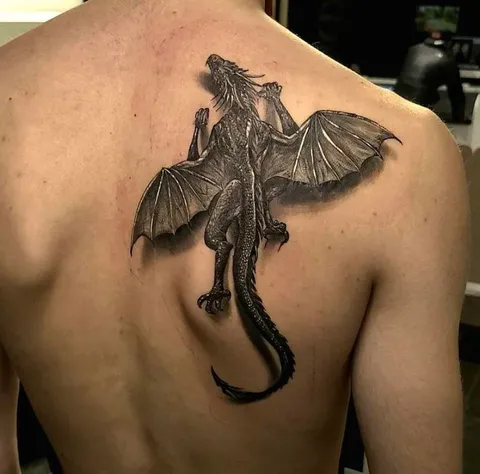 Dragon done by Ruben Aguayo at Chicago Ink In Chicago, Illinois