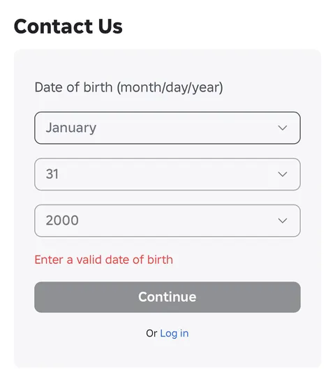 roblox says my date of birth is invalid???
