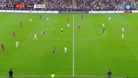 Frenkie de Jong red card vs Real Madrid 90+1'