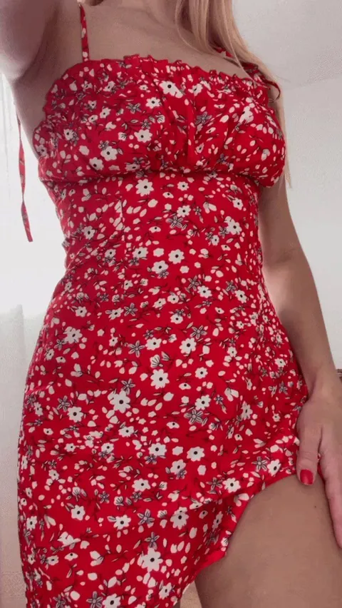 Sheer panties under my dress