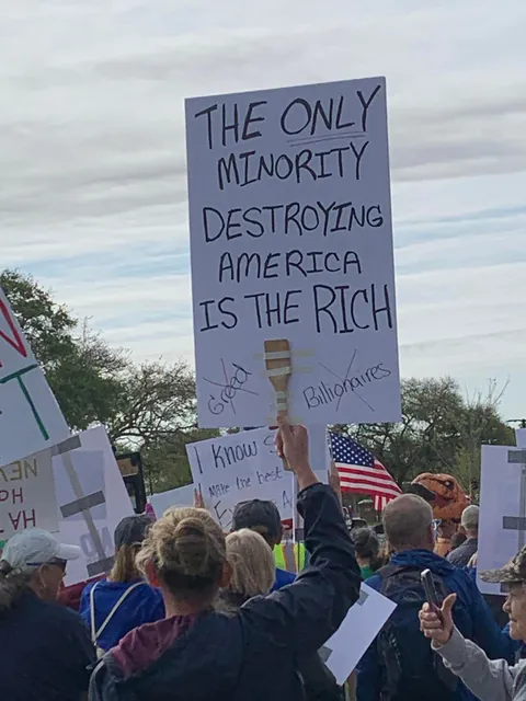 Some signs I saw at a No Kings protest today