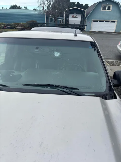 My truck apparently was shot last night.