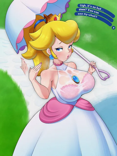 Peach’s see through dress (Sleepii)