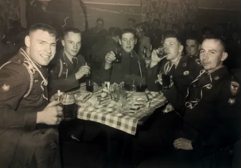 My dad (far left) and his Antifa buddies in Ausburg, Germany