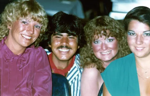 My mom on a Caribbean cruise with a couple of friends in September, 1981. My mom is the one in the middle in the first photo.