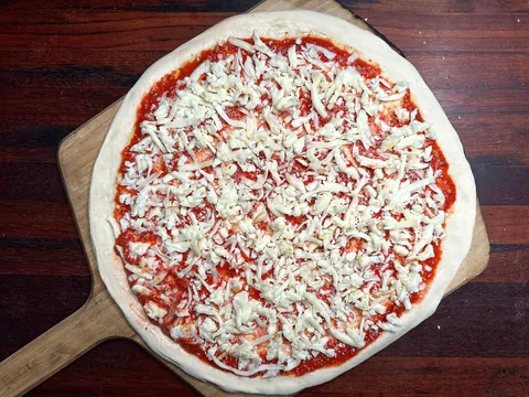 [Homemade] bacon and onion pizza