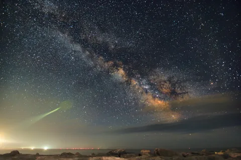 I photographed the Milky Way from a local beach