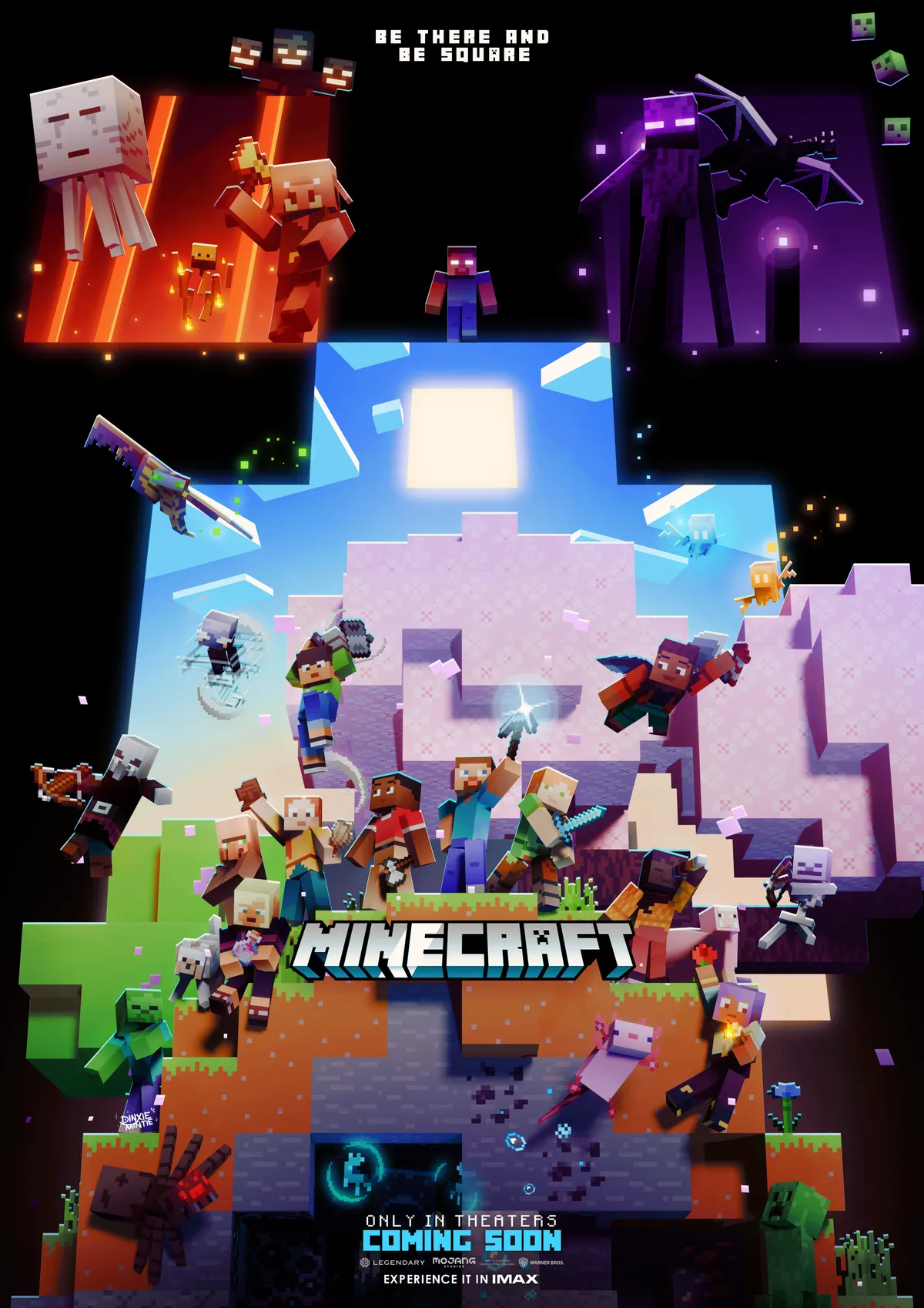 I made a Minecraft Movie Poster!