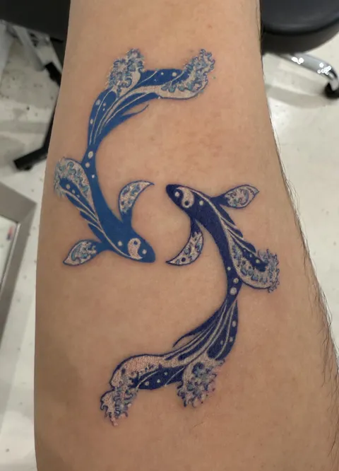Great Wave Koi by @hwyl.tattoo in Boston